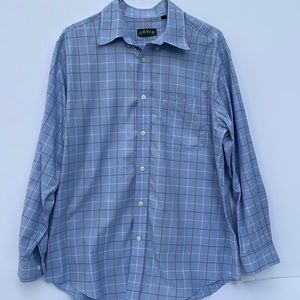 Or is mens blue button down shirt.
